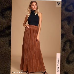 ISO!!!! Stand in the Sunset pleated maxi skirt